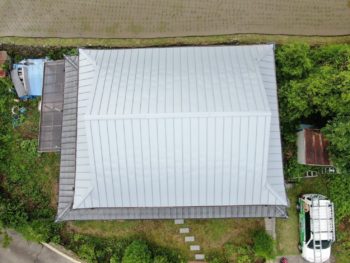 葺き替え　屋根　ガルバリウム　瓦塗装