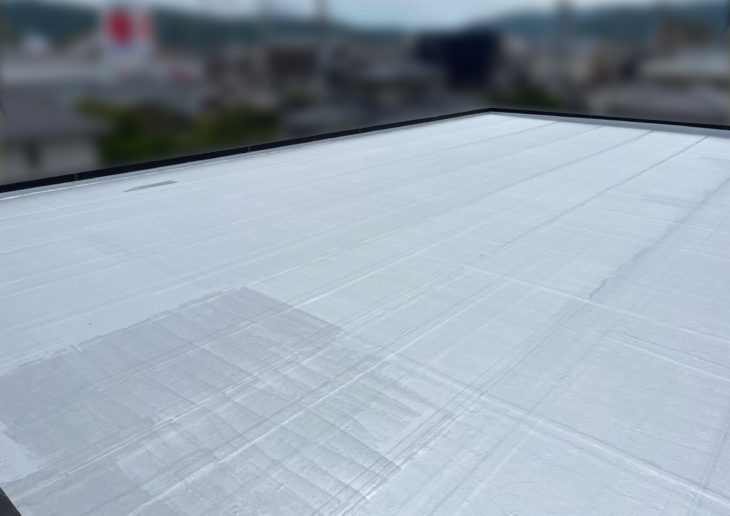   徳島県　陸屋根シート防水の張替え/やり替え「台風にも強い防水工事とは」阿南市上中町　
