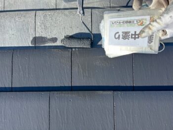 屋根　塗装　下塗り　材料　中塗り　上塗り　完了