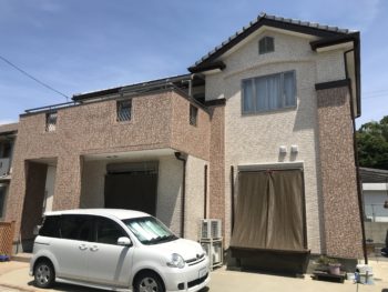 【鳴門市　外壁塗装】WBアート多彩工法２種類　施工例