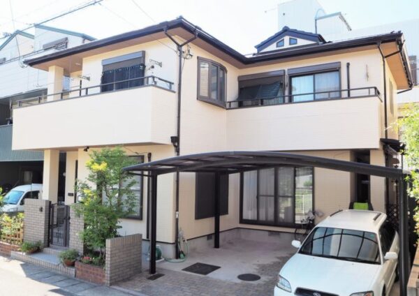 徳島市で外壁ラジカル塗装・屋根シリコン塗装で施工させて頂きましたI様の声。