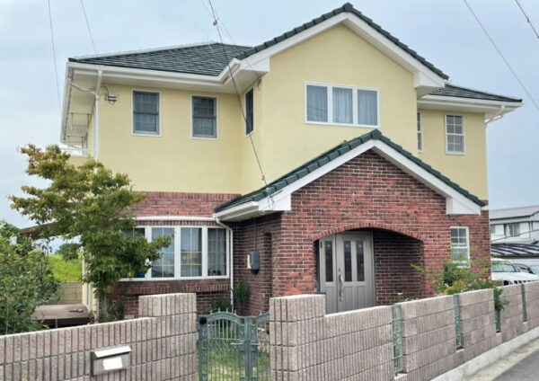 板野郡北島町で屋根モスグリーン・外壁艶消し塗装