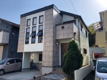 【遮熱＆汚れにくい塗装】外壁塗替え　徳島市八万町T様