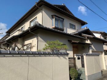 徳島市佐古　和風住宅の外壁塗装