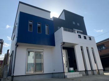 徳島市新浜本町　カラーシュミレーションのイメージで外壁と屋根塗装