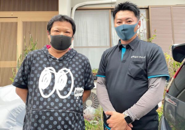 徳島市鮎喰町で外壁塗装　荷物移動や預かりも助かりました。