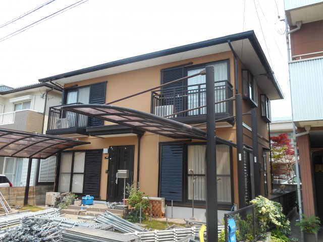 徳島県板野郡北島町　屋根と外壁塗装　断熱セラミックGAINA（ガイナ）