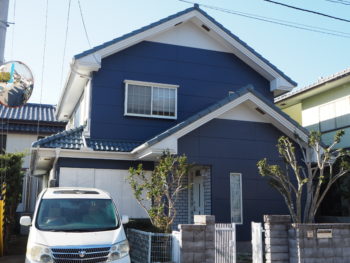 徳島市大原町　ALC外壁塗装　施工例　屋根塗装　O様