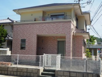 阿南市　外壁サイディング２色塗り分け工法