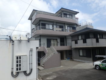 徳島県　阿南市　三階建て住宅　塗装