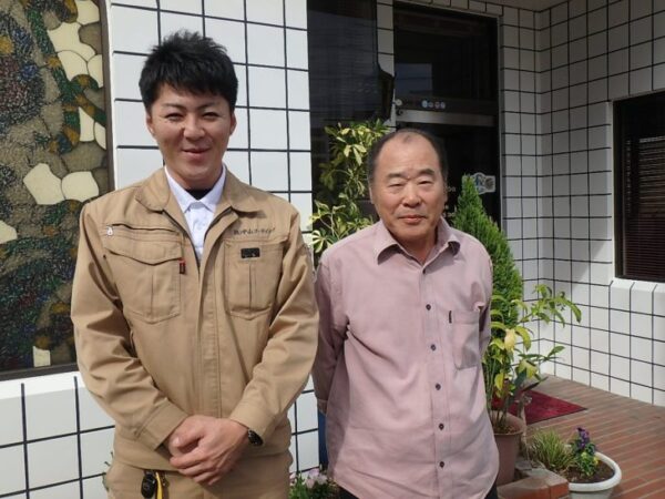 徳島市城東町で塩ビ機械固定式防水・外壁塗装を施工させて頂きました佐藤様の声