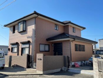 WB多彩工法仕上げ　徳島県阿南市羽ノ浦　クリアー塗装も備えた意匠性塗装