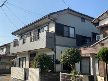 【３色使用し和モダンな外壁塗装】徳島市新浜町　施工例T様