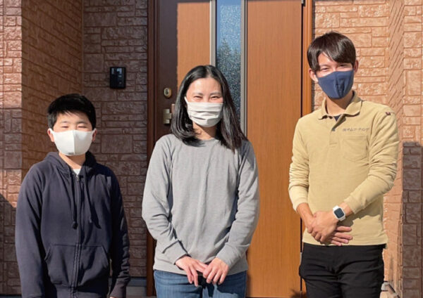 WBアート多彩工法の成功の秘訣は必ず試し塗り　徳島市丈六町