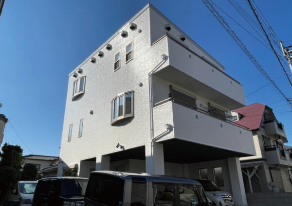 徳島市春日町　外壁塗装　お客様の声　AGC旭硝子