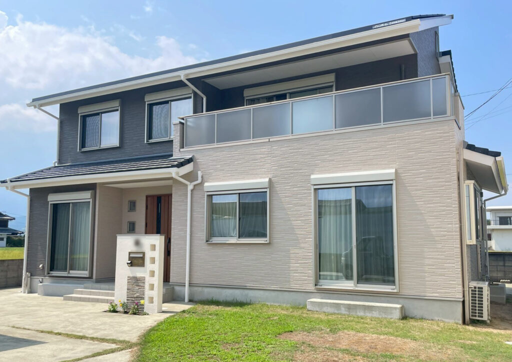 外壁塗装は施工中でも安心できる外部作業　阿南市上中町 T様 外壁塗装