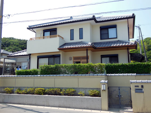 兵庫県南あわじ市市徳長　外壁塗装　セラミックでガイナ