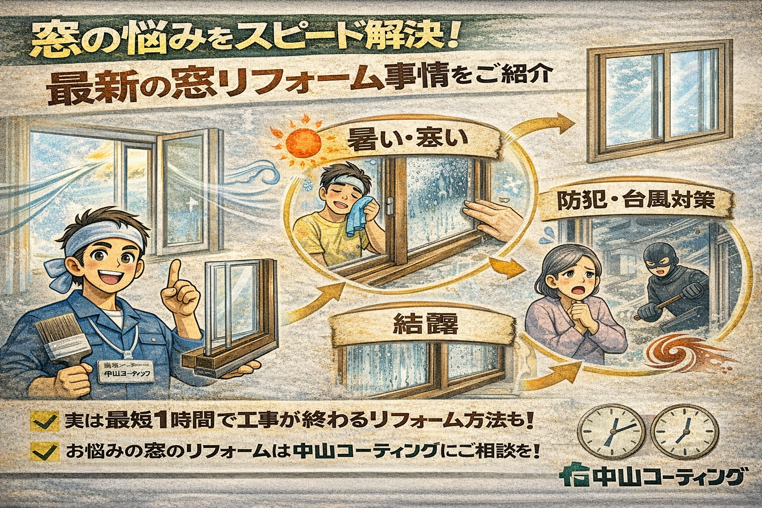 暑い・寒い・結露…その原因は窓？今注目の“かんたん窓リフォーム”とは
