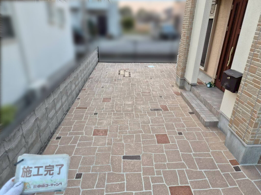 滑り止め・防汚効果もアップ!プロが教える玄関アプローチ「MAT仕上げ」のメンテナンス手順