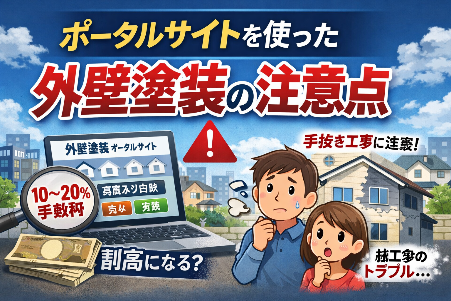 徳島で外壁塗装を検討中の方へ｜ポータルサイト利用前に知るべき注意点とは？
