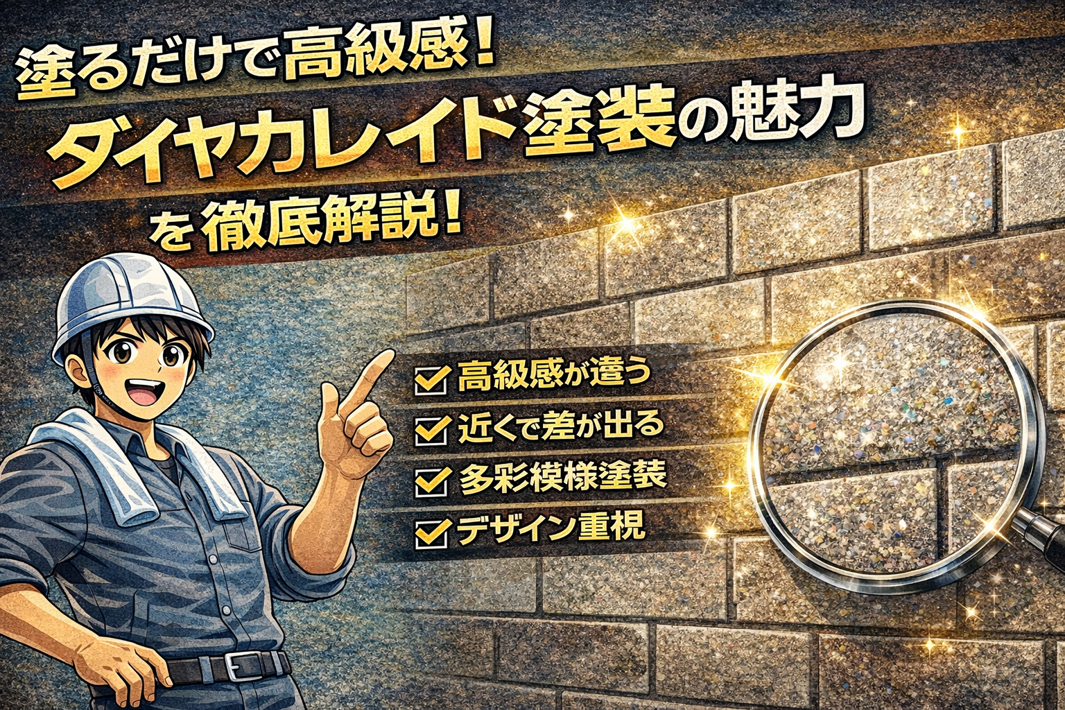 外壁塗装の種類で迷ったらコレ！外壁が一気におしゃれになる多彩模様塗装とは？