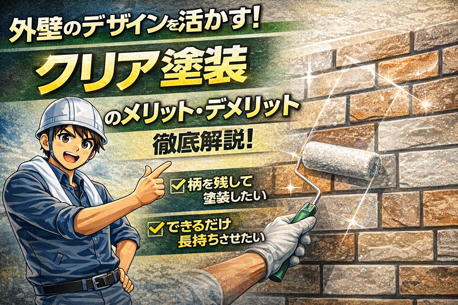 外壁を塗り潰さずデザインを活かす！クリア塗装のメリット・デメリット徹底解説