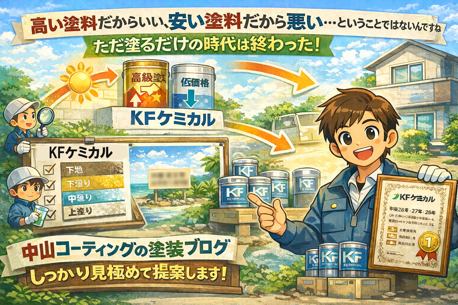 高い塗料は本当に良い？KFケミカルを例にプロが本音で解説！