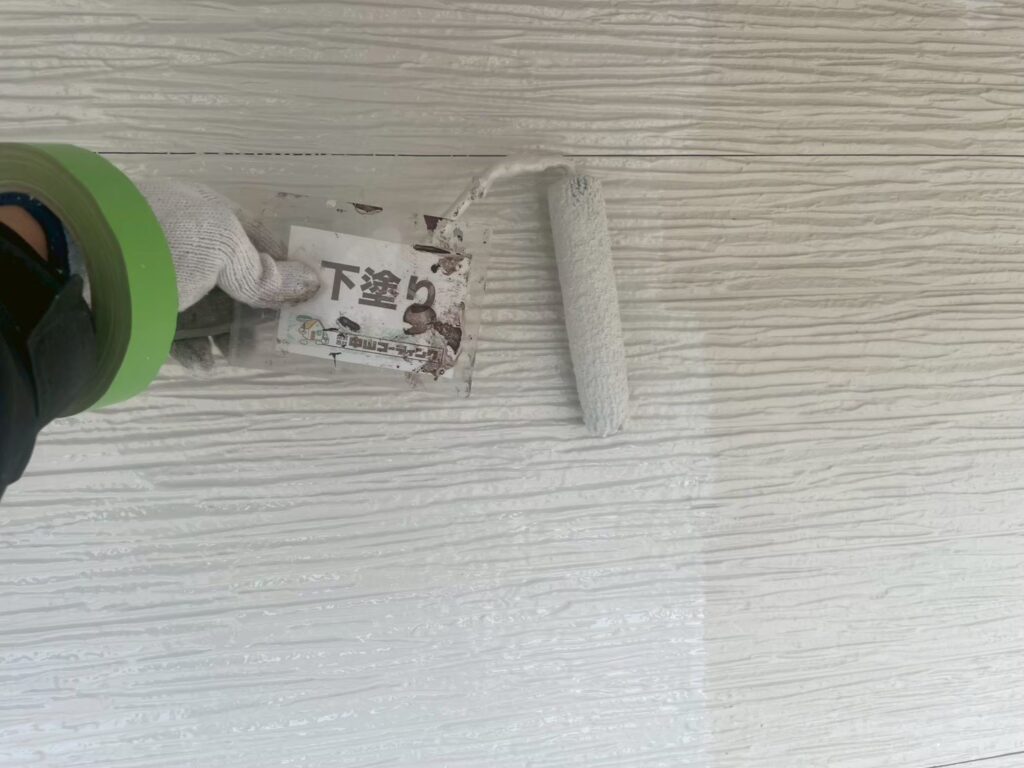 下塗りスタートです
