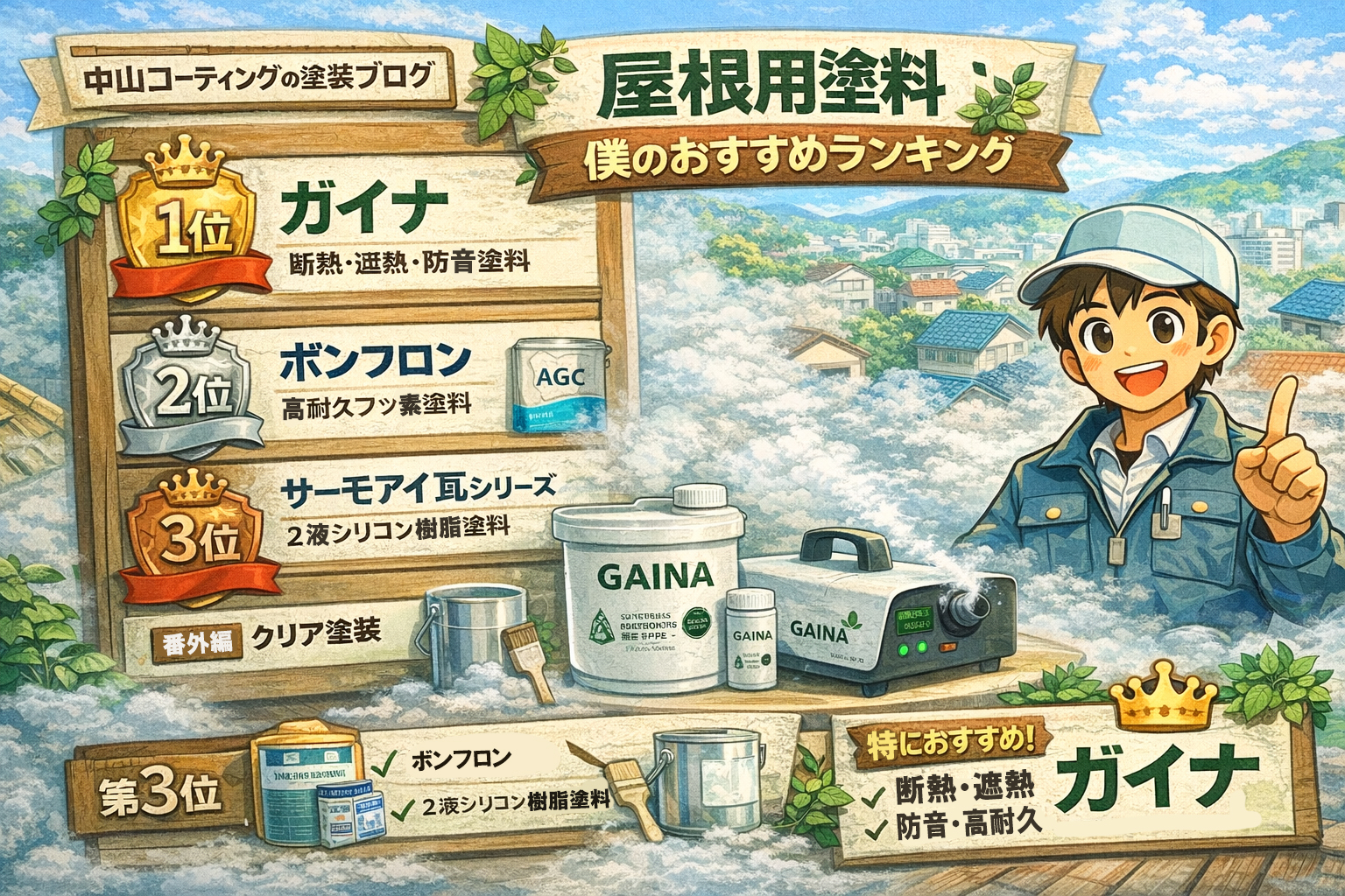 プロが選ぶ屋根塗料ランキング！機能性や長持ちは？