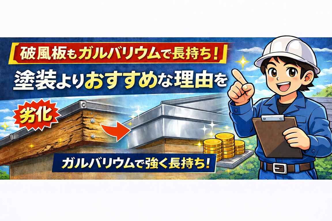 【知らないと損】破風板は塗るな？ガルバ巻きが最強な理由