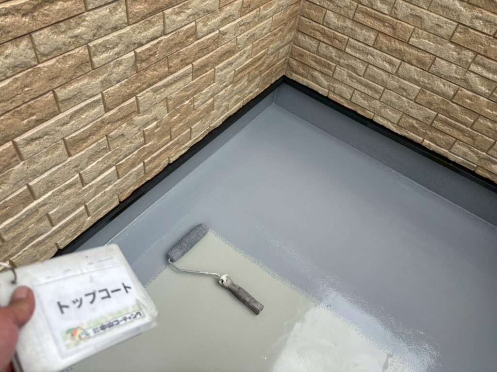 トップコートを塗って完成です