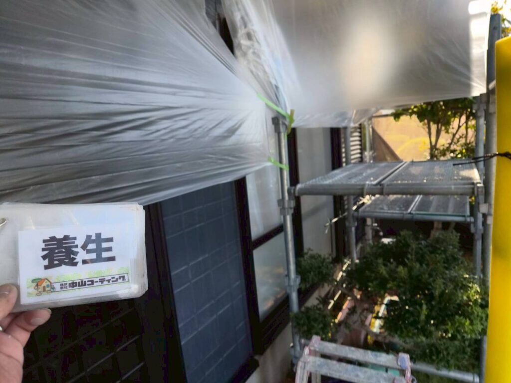 軒天施工前です