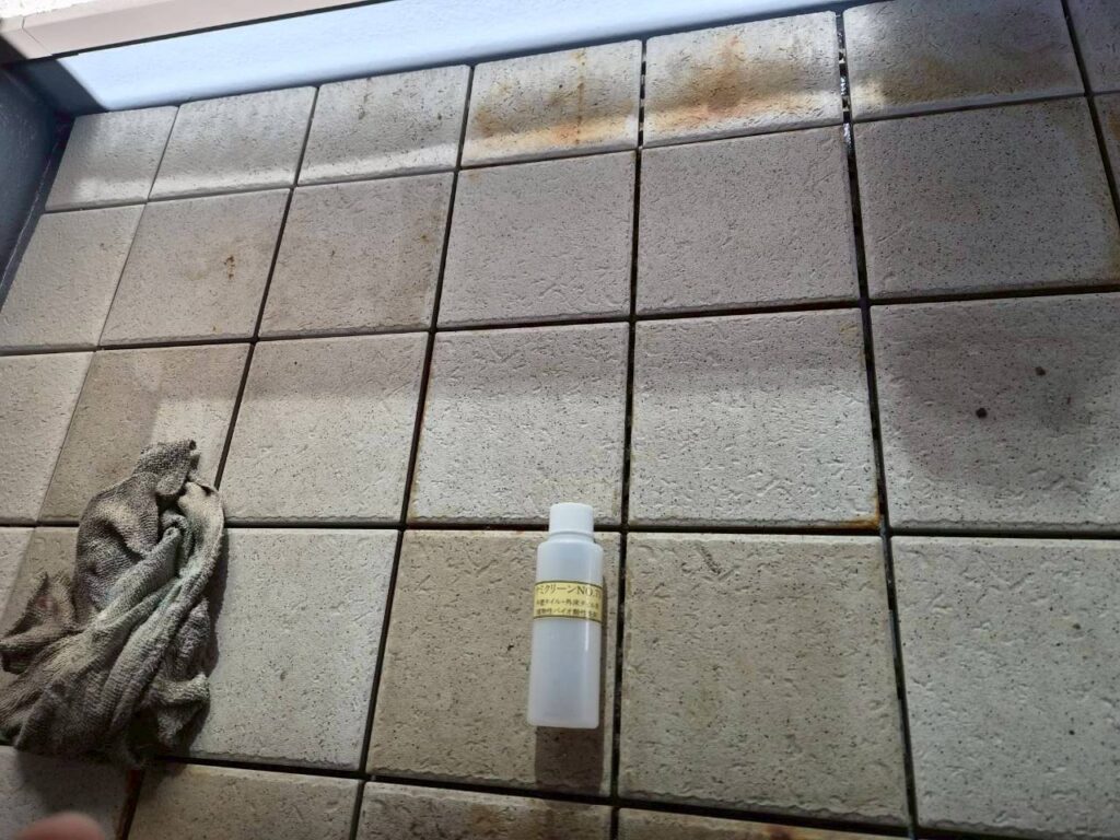 薬剤と塗布します