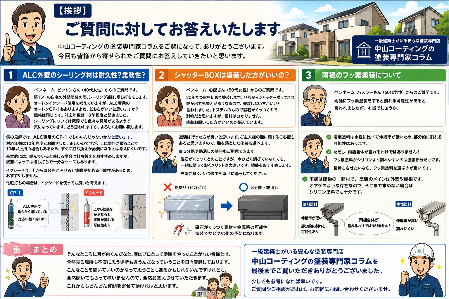 外壁塗装の疑問にプロが回答！プロにしか分からない！外壁塗装の見極めポイント 「シーリング・雨樋・シャッターBOX」