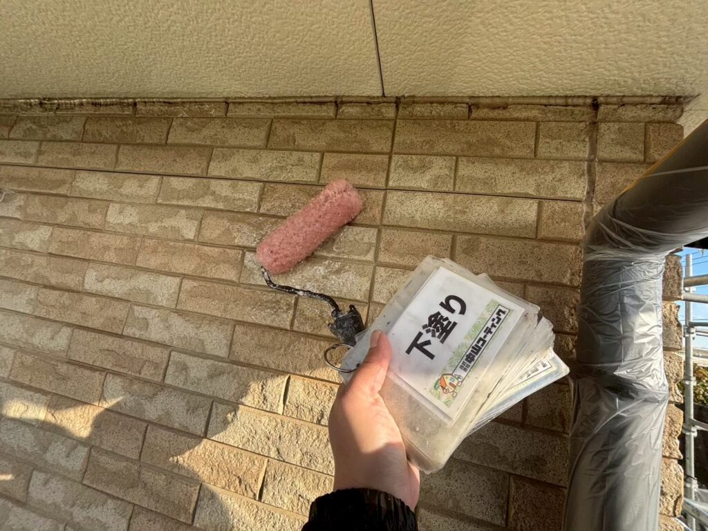 下塗りを行っていきます