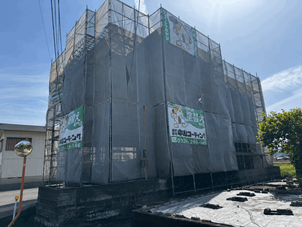 建物全体を美しく引き締めるマンション塗装工事