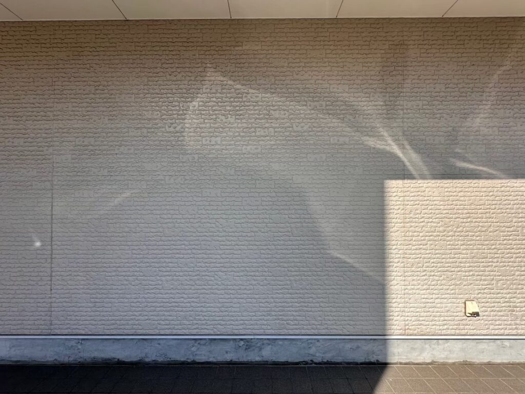 陽が当たりやすい面のため、色ムラが見られました