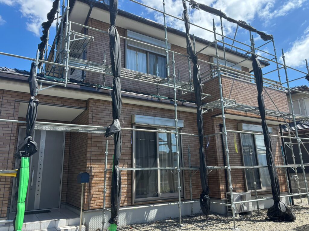 足場を外す前にしっかり確認👀外壁塗装の自社検査と手直し作業