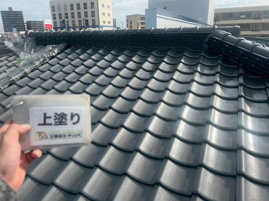 屋根塗装が完了しました
