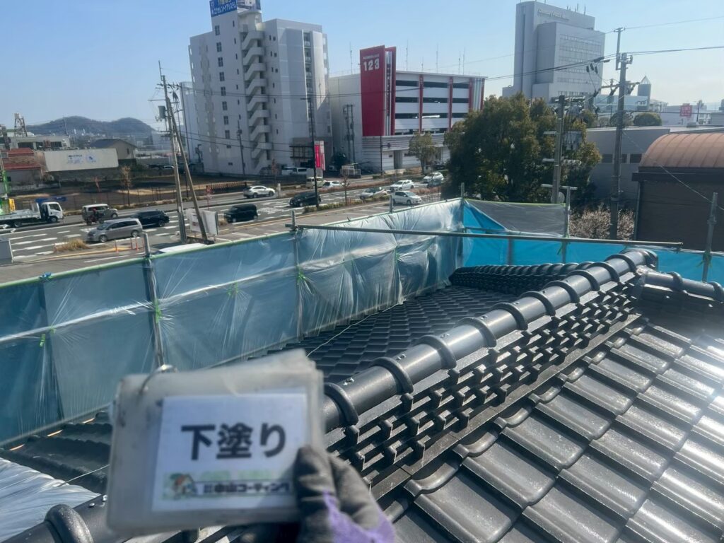 下塗りが完了しました