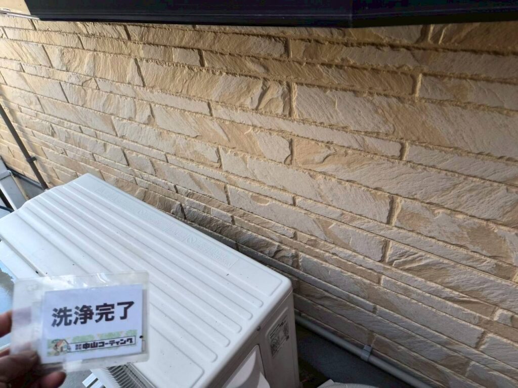 こちらの苔も綺麗に落ちています