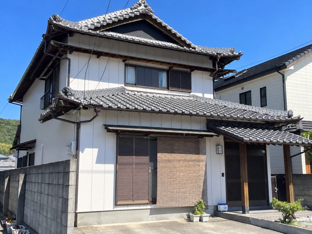 【徳島市】IGサイディング(金属外壁)を耐久塗料ボンフロンで高耐候塗装!錆止め下塗りで長持ち施工事例